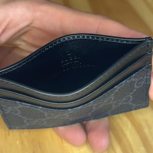 GG SUPREME KINGSNAKE BLACK CARDHOLDER NEW AUTHENTIC Wallets